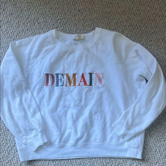 Sezane White Sweatshirt with Multicolor Lettering - Picture 2 of 5